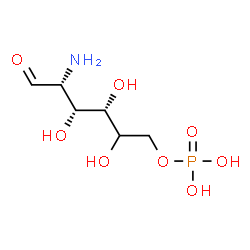 ChemSpider 2D Image | (5xi)-2-Amino-2-deoxy-6-O-phosphono-D-xylo-hexose | C6H14NO8P
