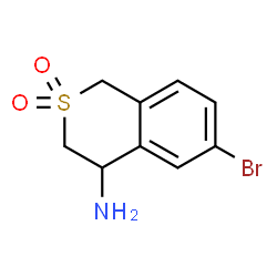 ChemSpider 2D Image | 6-bromo-2,2-dioxo-2lambda6-isothiochroman-4-ylamine | C9H10BrNO2S