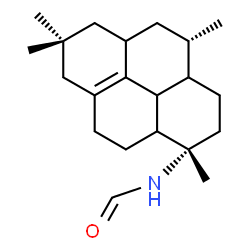 ChemSpider 2D Image | N-[(1S,4S)-1,4,7,7-Tetramethyl-1,2,3,3a,4,5,5a,6,7,8,9,10,10a,10b-tetradecahydro-1-pyrenyl]formamide | C21H33NO