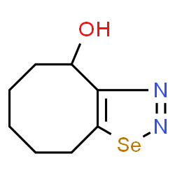 ChemSpider 2D Image | 4,5,6,7,8,9-Hexahydrocycloocta[d][1,2,3]selenadiazol-4-ol | C8H12N2OSe