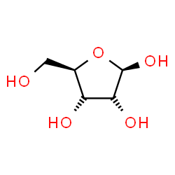 ChemSpider 2D Image | beta-D-Lyxofuranose | C5H10O5