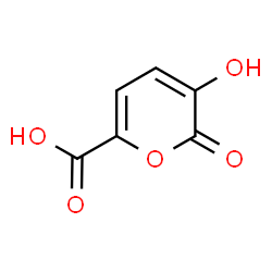 ChemSpider 2D Image | 3-Hydroxy-2-oxo-2H-pyran-6-carboxylic acid | C6H4O5