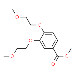 ChemSpider 2D Image | methyl 3,4-bis(2-methoxyethoxy)benzoate | C14H20O6