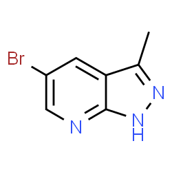 ChemSpider 2D Image | 5-Bromo-3-methyl-1H-pyrazolo[3,4-b]pyridine | C7H6BrN3