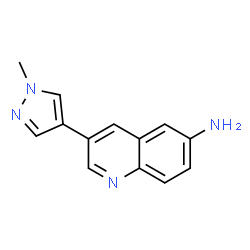 ChemSpider 2D Image | 3-(1-Methyl-1H-pyrazol-4-yl)-6-quinolinamine | C13H12N4