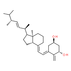 ChemSpider 2D Image | (1S,3R,5E,7E,17xi,22E)-9,10-Secoergosta-5,7,10,22-tetraene-1,3-diol | C28H44O2
