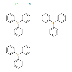 ChemSpider 2D Image | chlorine; rhodium; triphenylphosphane | C54H45ClP3Rh