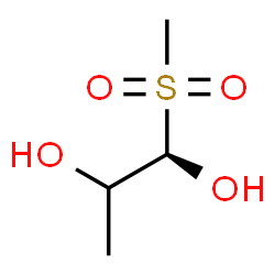 ChemSpider 2D Image | (1R)-1-(Methylsulfonyl)-1,2-propanediol | C4H10O4S
