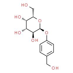ChemSpider 2D Image | 4-(Hydroxymethyl)phenyl alpha-L-galactopyranoside | C13H18O7