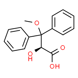 ChemSpider 2D Image | (S)-2-Hydroxy-3-methoxy-3,3-diphenylpropanoic acid | C16H16O4