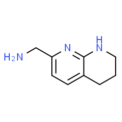 ChemSpider 2D Image | 1-(1,5,6,7-Tetrahydro-1,8-naphthyridin-2-yl)methanamine | C9H13N3