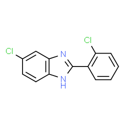 ChemSpider 2D Image | 5-Chloro-2-(2-chlorophenyl)-1H-benzimidazole | C13H8Cl2N2