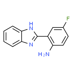 ChemSpider 2D Image | 2-(1H-Benzimidazol-2-yl)-4-fluoroaniline | C13H10FN3