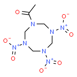 ChemSpider 2D Image | 1-(3,5,7-Trinitro-1,3,5,7-tetrazocan-1-yl)ethanone | C6H11N7O7