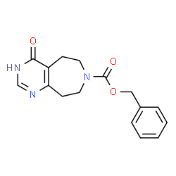 ChemSpider 2D Image | benzyl 4-oxo-3H,4H,5H,6H,7H,8H,9H-pyrimido[4,5-d]azepine-7-carboxylate | C16H17N3O3