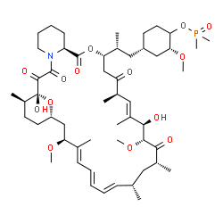 ChemSpider 2D Image | (2R,4S)-4-{(2R)-2-[(1R,9S,12S,15R,16E,18R,19R,21R,23S,24E,26E,28E,30S,35R)-1,18-Dihydroxy-19,30-dimethoxy-15,17,21,23,29,35-hexamethyl-2,3,10,14,20-pentaoxo-11,36-dioxa-4-azatricyclo[30.3.1.0~4,9~]hex
atriaconta-16,24,26,28-tetraen-12-yl]propyl}-2-methoxycyclohexyl dimethylphosphinate | C53H84NO14P