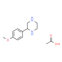 ChemSpider 2D Image | 2-(4-methoxyphenyl)piperazine acetate | C13H20N2O3
