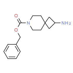 ChemSpider 2D Image | Benzyl 2-amino-7-azaspiro[3.5]nonane-7-carboxylate | C16H22N2O2