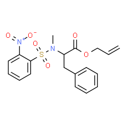 ChemSpider 2D Image | Allyl N-methyl-N-[(2-nitrophenyl)sulfonyl]phenylalaninate | C19H20N2O6S