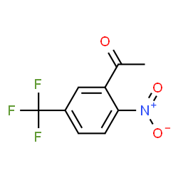 ChemSpider 2D Image | 1-[2-Nitro-5-(trifluoromethyl)phenyl]ethanone | C9H6F3NO3