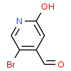 ChemSpider 2D Image | 5-Bromo-2-hydroxyisonicotinaldehyde | C6H4BrNO2