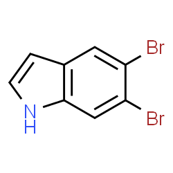 ChemSpider 2D Image | 5,6-Dibromo-1H-indole | C8H5Br2N