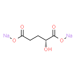 ChemSpider 2D Image | Disodium (R)-2-Hydroxyglutarate | C5H6Na2O5