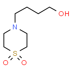 ChemSpider 2D Image | 4-(1,1-Dioxido-4-thiomorpholinyl)-1-butanol | C8H17NO3S