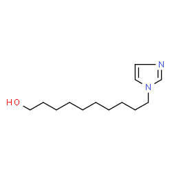 ChemSpider 2D Image | 10-(1H-Imidazol-1-yl)-1-decanol | C13H24N2O