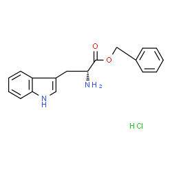 ChemSpider 2D Image | Benzyl D-tryptophanate hydrochloride (1:1) | C18H19ClN2O2