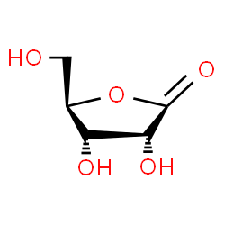 ChemSpider 2D Image | (5R)-3,4-Dihydroxy-5-(hydroxymethyl)dihydro-2(3H)-furanone | C5H8O5