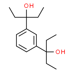 ChemSpider 2D Image | 3,3'-(1,3-Phenylene)dipentan-3-ol | C16H26O2