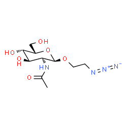 ChemSpider 2D Image | 2-Azidoethyl 2-acetamido-2-deoxy-alpha-L-gulopyranoside | C10H18N4O6