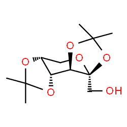 ChemSpider 2D Image | [(3aS,5aR,8aR,8bR)-2,2,7,7-Tetramethyltetrahydro-3aH-bis[1,3]dioxolo[4,5-b:4',5'-d]pyran-3a-yl]methanol | C12H20O6