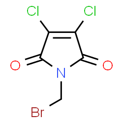 ChemSpider 2D Image | N-Bromomethyl-2,3-dichloromaleimide | C5H2BrCl2NO2