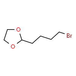 ChemSpider 2D Image | 2-(4-Bromobutyl)-1,3-dioxolane | C7H13BrO2