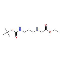 ChemSpider 2D Image | N-[3-(BOC-AMINO)PROPYL]GLYCINE ETHYL ESTER | C12H24N2O4