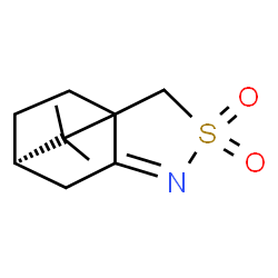 ChemSpider 2D Image | (7R)-10,10-Dimethyl-3-thia-4-azatricyclo[5.2.1.0~1,5~]dec-4-ene 3,3-dioxide | C10H15NO2S