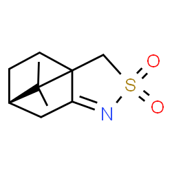 ChemSpider 2D Image | (7S)-10,10-Dimethyl-3-thia-4-azatricyclo[5.2.1.0~1,5~]dec-4-ene 3,3-dioxide | C10H15NO2S