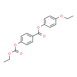 ChemSpider 2D Image | 4-Ethoxyphenyl 4-[(ethoxycarbonyl)oxy]benzoate | C18H18O6