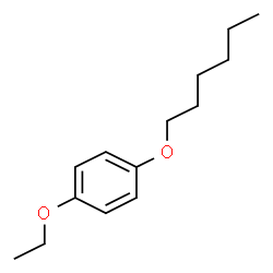 ChemSpider 2D Image | 1-Ethoxy-4-(hexyloxy)benzene | C14H22O2
