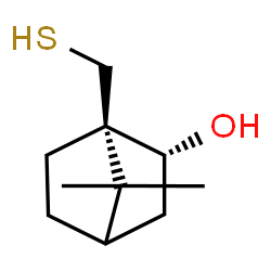 ChemSpider 2D Image | (2R)-7,7-Dimethyl-1-(sulfanylmethyl)bicyclo[2.2.1]heptan-2-ol | C10H18OS