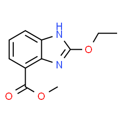 ChemSpider 2D Image | methyl 2-ethoxybenzimidazole-7-carboxylate | C11H12N2O3