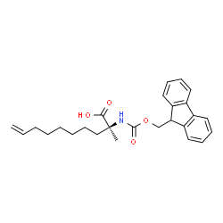 ChemSpider 2D Image | (2S)-2-[[(9H-Fluoren-9-ylmethoxy)carbonyl]amino]-2-methyl-9-decenoic acid | C26H31NO4