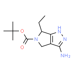 ChemSpider 2D Image | 1,1-Dimethylethyl 3-amino-6-ethyl-4,6-dihydropyrrolo[3,4-c]pyrazole-5(1H)-carboxylate | C12H20N4O2
