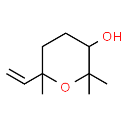 ChemSpider 2D Image | 2,2,6-Trimethyl-6-vinyltetrahydro-2H-pyran-3-ol | C10H18O2