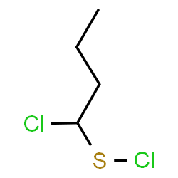 ChemSpider 2D Image | 1-Chloro-1-(chlorosulfanyl)butane | C4H8Cl2S