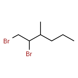 ChemSpider 2D Image | 1,2-Dibromo-3-methylhexane | C7H14Br2