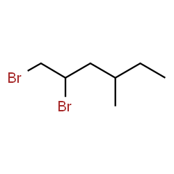 ChemSpider 2D Image | 1,2-Dibromo-4-methylhexane | C7H14Br2