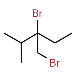 ChemSpider 2D Image | 3-Bromo-3-(bromomethyl)-2-methylpentane | C7H14Br2